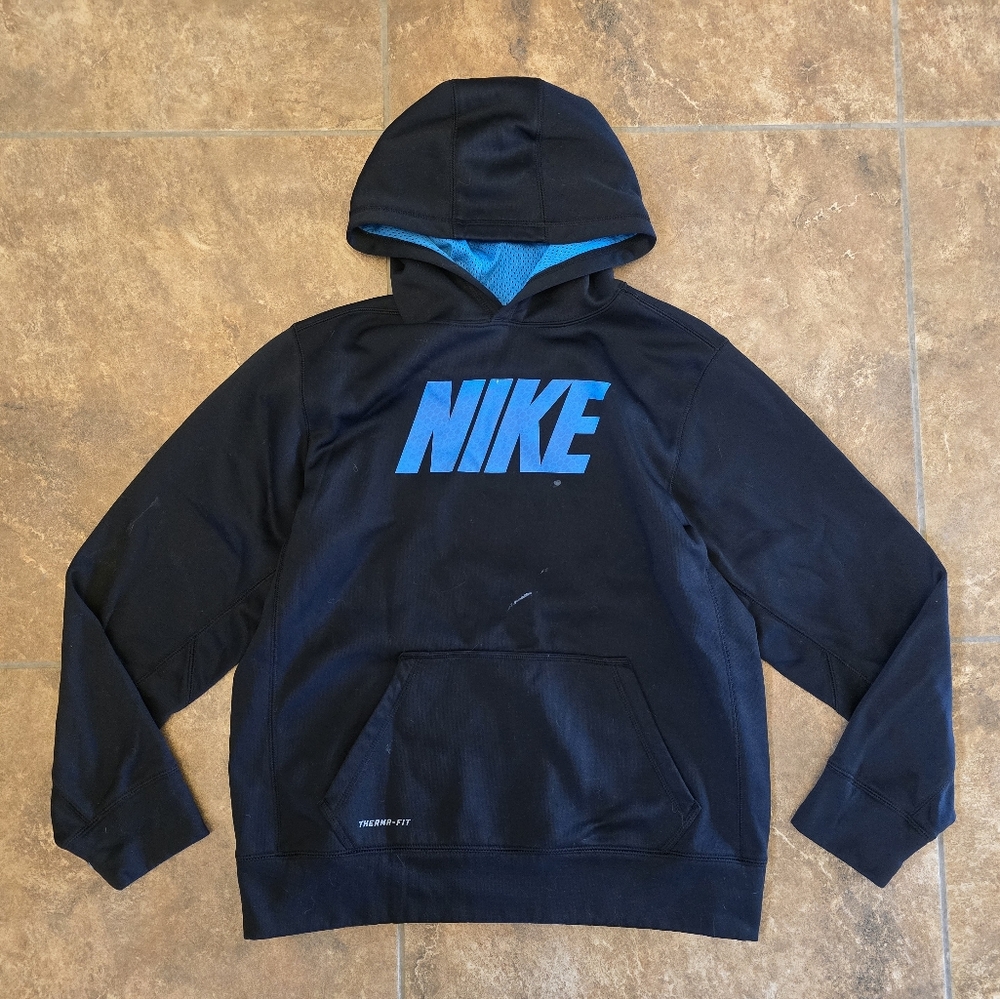 Black Blue | NIKE | Hoodie Long Sleeve
